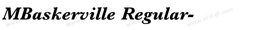MBaskerville Regular字体转换